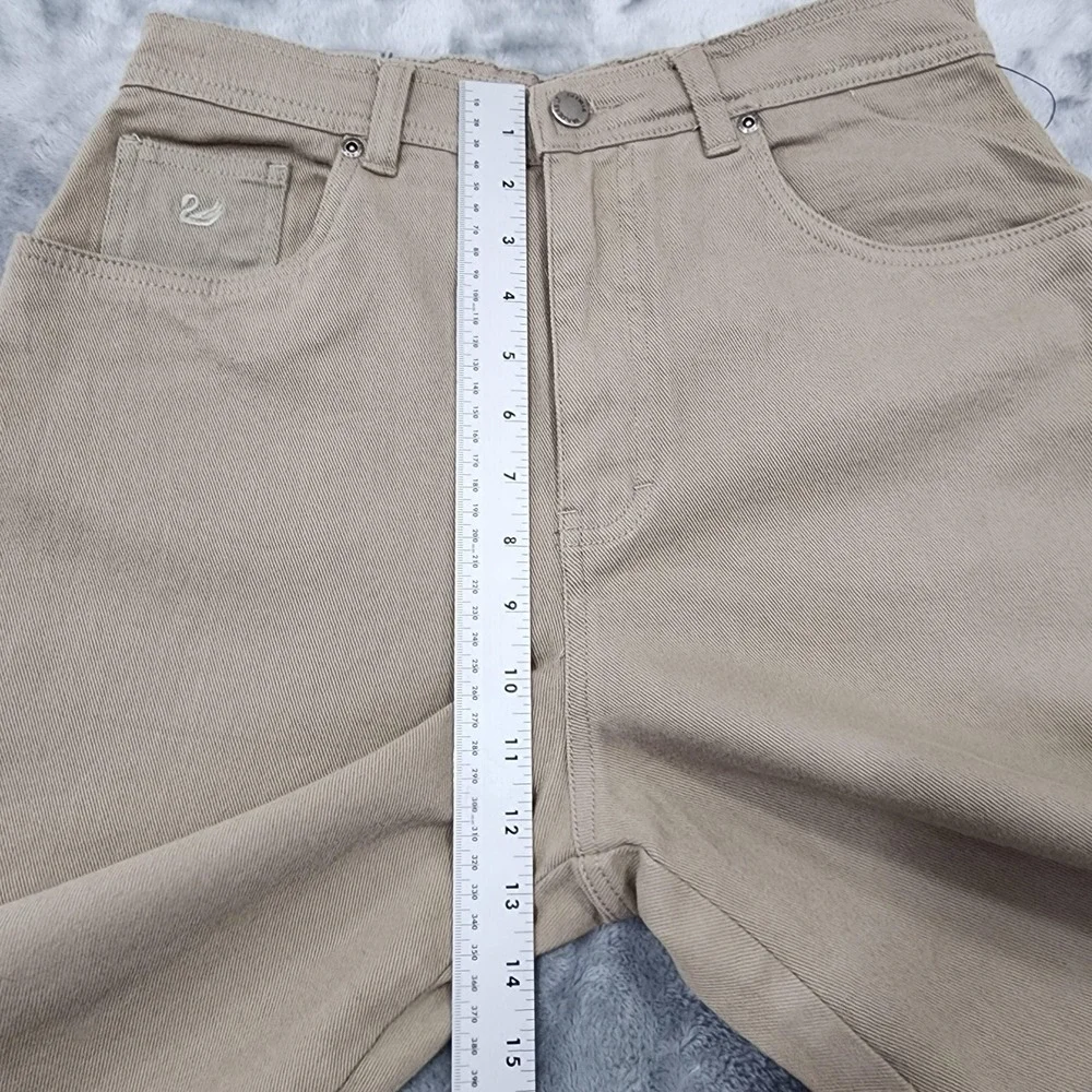 NEW Vintage 90s Gloria Vanderbilt Jeans Womens 12 Beige Tan High Rise Tapered‎